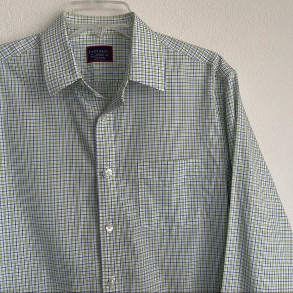 UNTUCKit Checks Button Down Long Sleeve Shirt - Picture 1 of 5